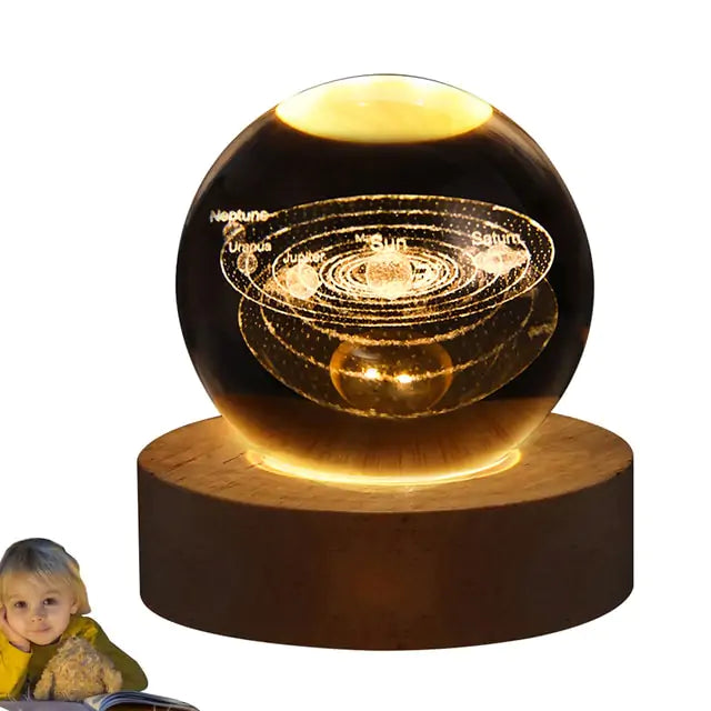 Moon Crystal Ball Night Light