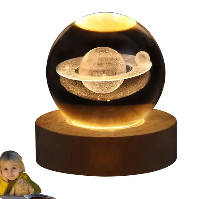 Moon Crystal Ball Night Light