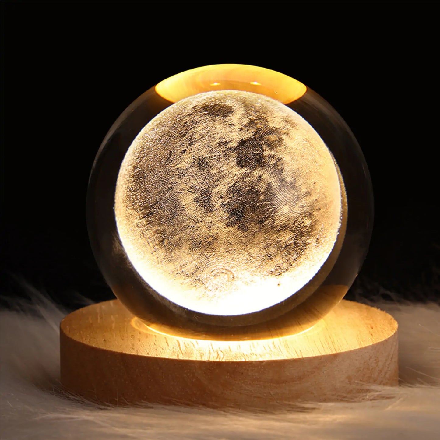 Moon Crystal Ball Night Light